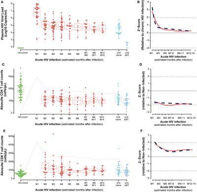 Frontiers | Dynamics of CD4 and CD8 T-Cell Subsets and